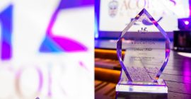 Anca Vlad, CEO of Fildas-Catena, was awarded the Trophy for Supporting the Conference on Early Education, at the Acorns Gala